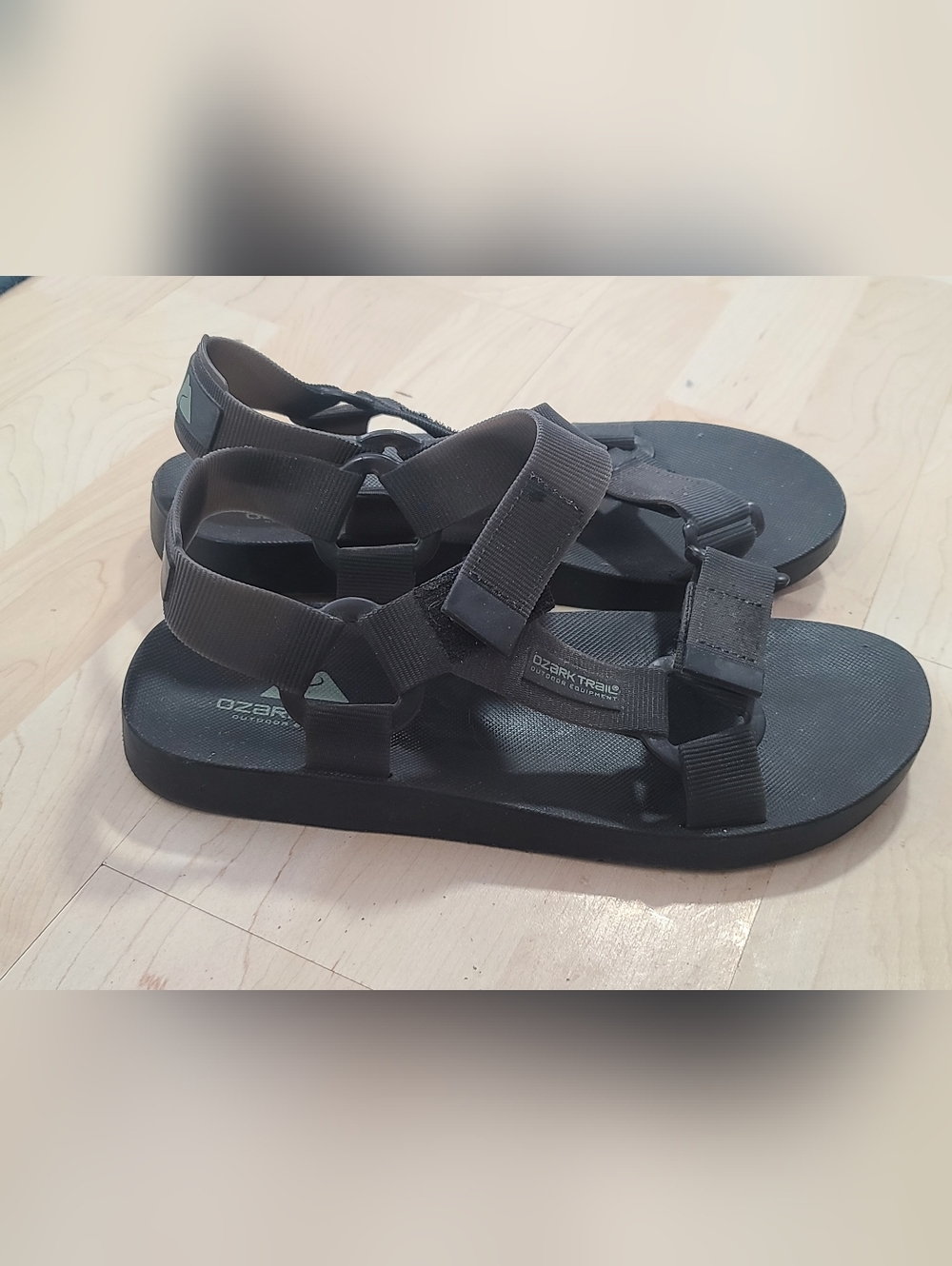 Ozark Trail Black Webbed Adventure Teva Style Sandals Size 12 - Picture 6 of 6